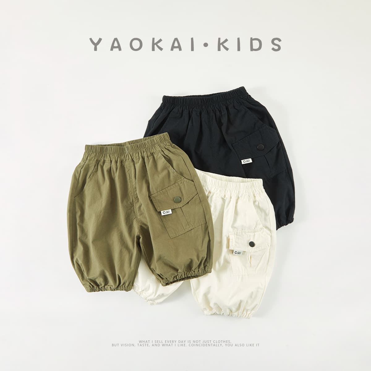 Boys' Summer Thin Cargo Pants Baby Casual Pants Toddler Stylish Pants Children's Outdoor Shorts Baby PP Pants