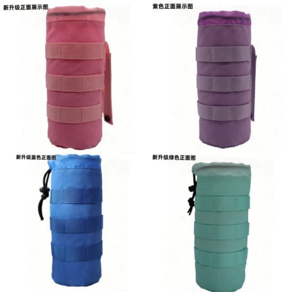 Outdoor Tactical Mesh Water Bottle Pouch Camouflage Molle System Tactical Waist Bag Attachment Accessory Pouch