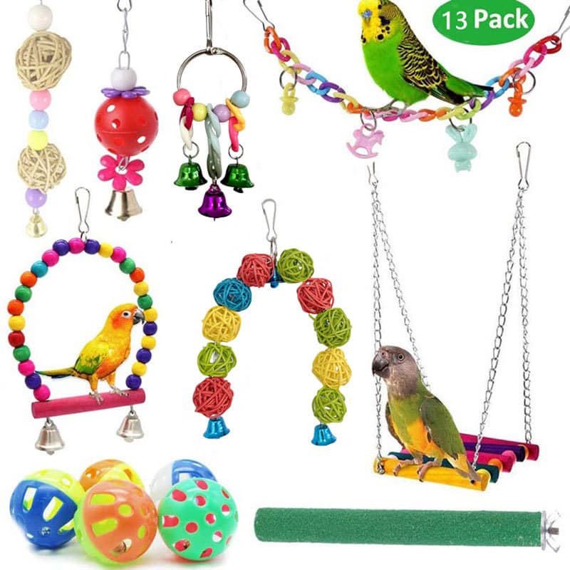 Parrot Toy Bird Set Amazon Cross-border Supplies Tools Pet Bird Cage Accessories Toy Kit