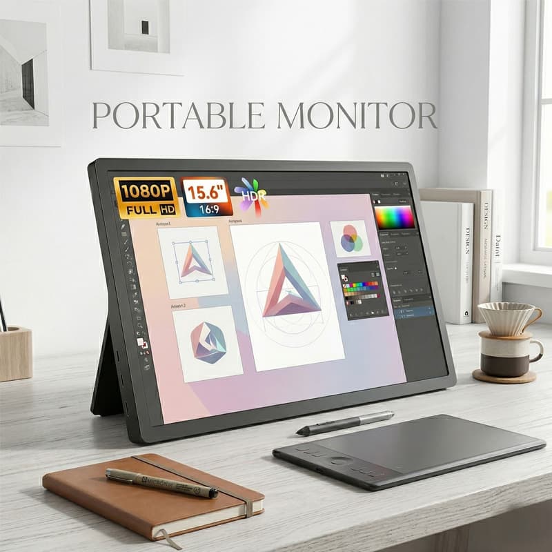 15.6-inch portable monitor Switch external screen computer monitor notebook split screen expander secondary screen