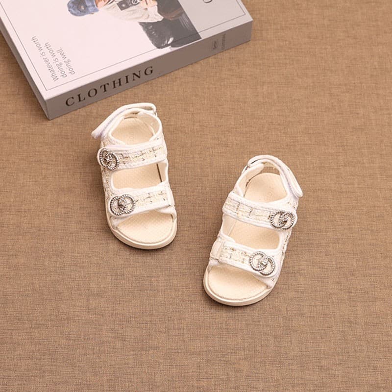 Children's Sandals 2025 New Summer Non-Slip Baby Sandals Girls Toddler Soft Sole Fashion Versatile Beach Sandals