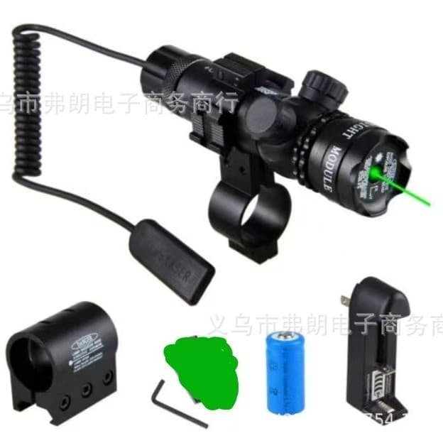 Factory Foreign Trade Cross-border Green Light Red Light Infrared Adjustable Left Right Up Down JG8 RCA Connector Laser Pointer Sight