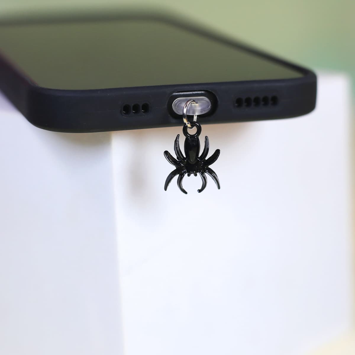 Phone Dust Plug IOS Phone/Type-C/Android Couple Alloy Spider Pendant Phone Charm