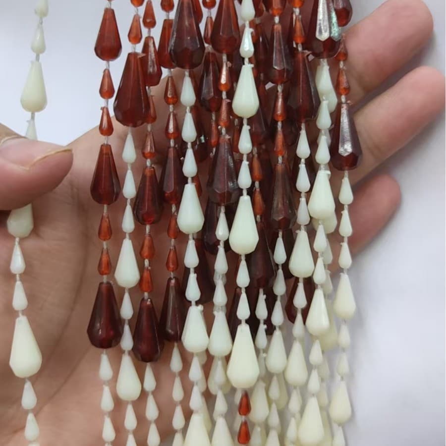 Acrylic Bead Curtain String Curtain Wedding Crystal Decoration Diamond-shaped Bead Strands Semi-finished Products Manufacturer Wholesale