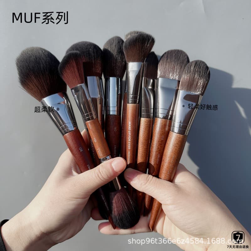 Makeup Powder Brush, Blush Brush, Foundation Brush, Fan Brush for Loose Powder, Concealer Brush, Highlighter Brush, Nose Shadow Brush, Eyeshadow Blending Brush, Lip Brush