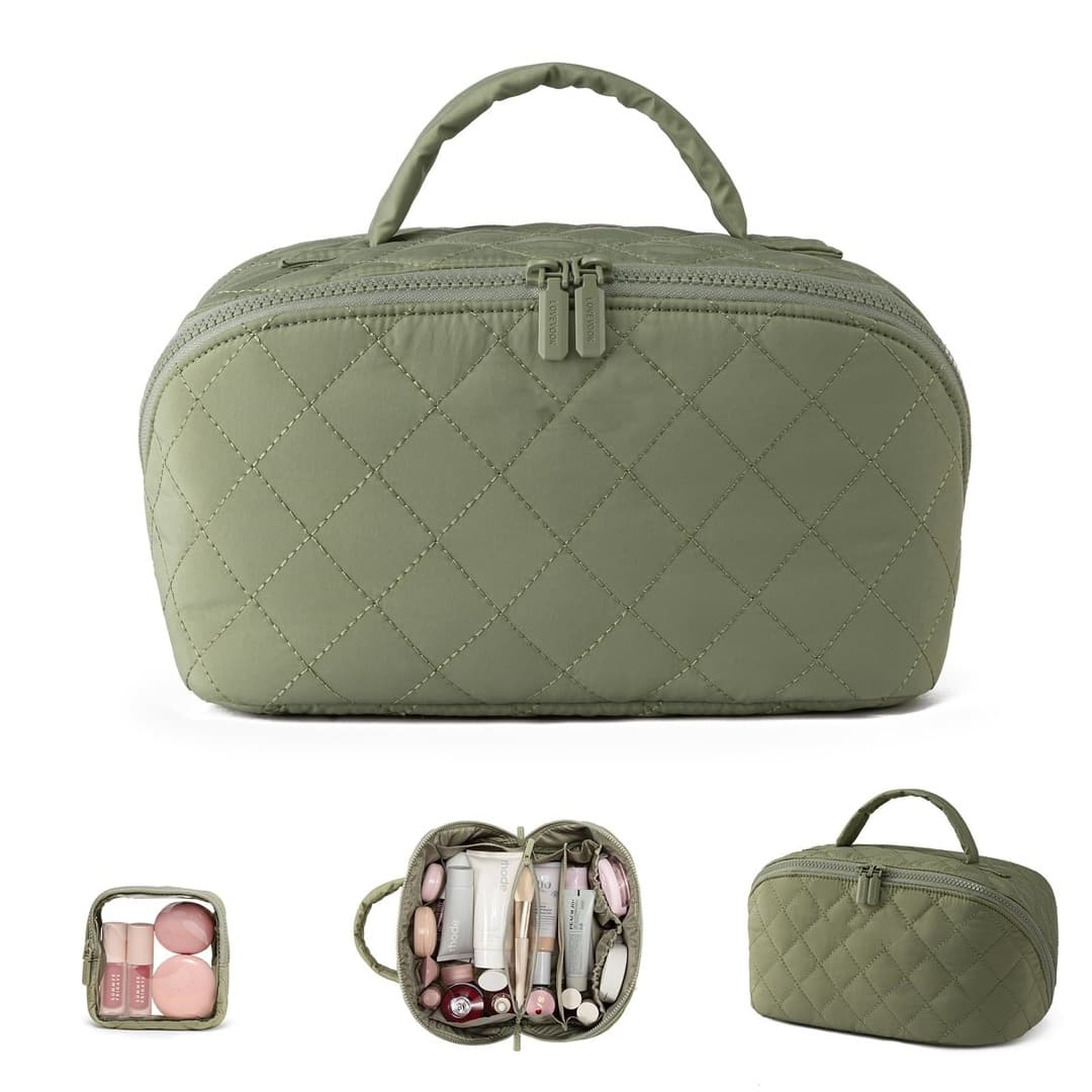 New Cross-Border Large Capacity Handheld Portable Cosmetic Bag Makeup Brush Storage Bag High-End Travel Toiletry Bag