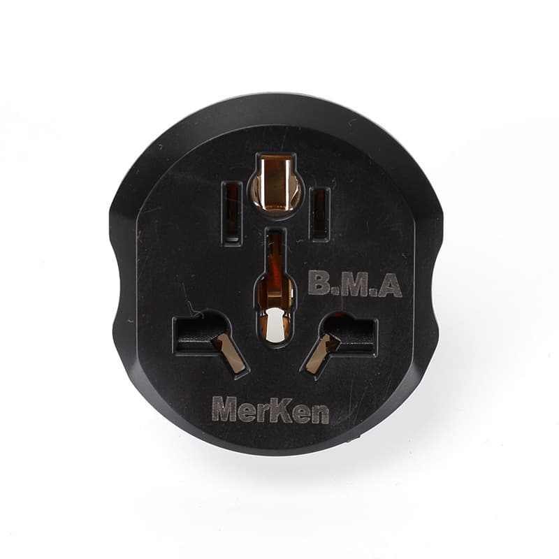 Factory Direct EU/DE Conversion Plug Black Gray Foreign Trade Exclusive Hot-selling Item Copper/Iron Available