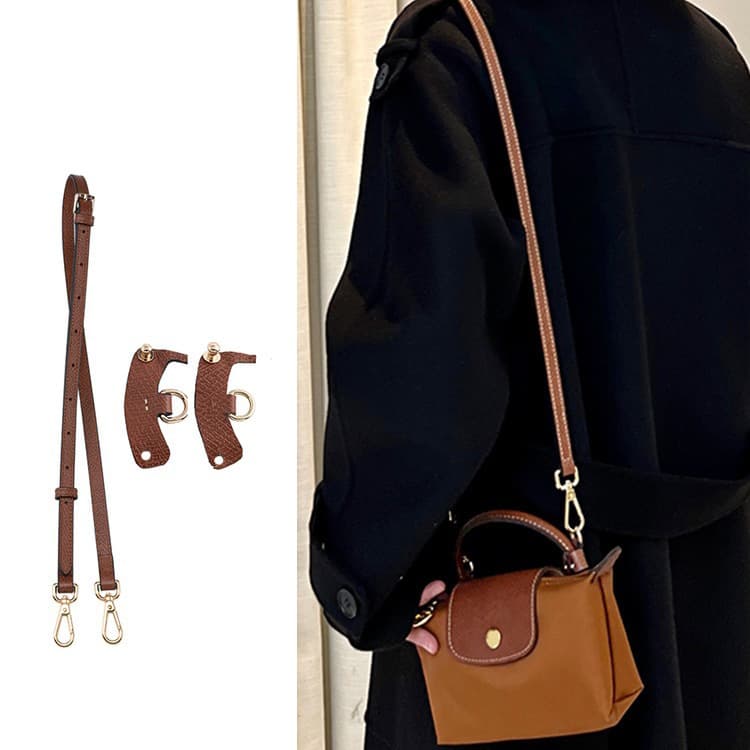 Factory direct sales Longxiang mini bag strap Longxiang bag mini dumpling bag shoulder strap without punching modified armpit strap