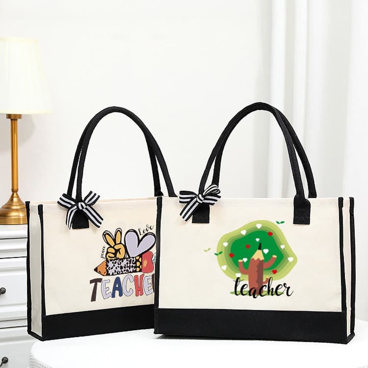 Simple and stylish large-capacity handbag personalized printed shoulder handheld tote bag