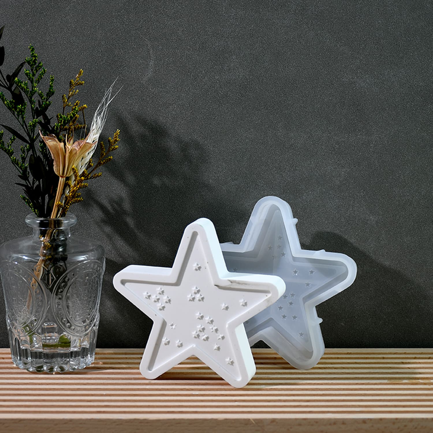 DIY Resin Mold Crystal Resin Mold 10cm Five-Point Star Silicone Mold Starry Decoration Cross-Border Supply