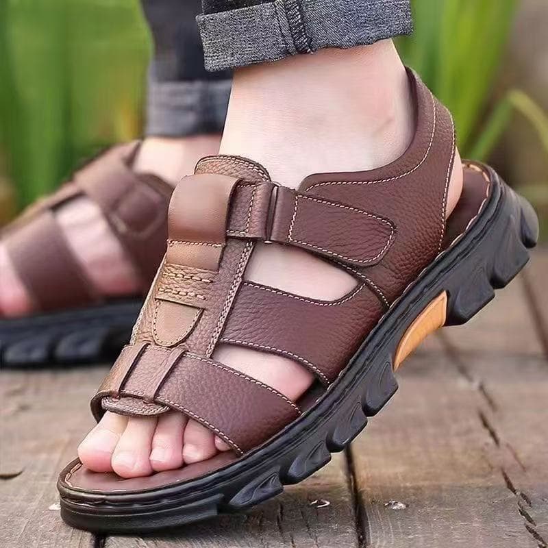 New Summer Men's Sandals Outdoor Wear-Resistant Slip-Resistant Waterproof Wholesale Beach Shoes Driving Work Casual Sandals