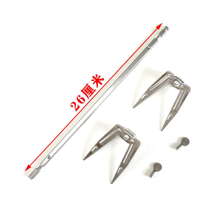 Stainless Steel Rotating Spit Fork Shaft Fork Component Chicken Wing Electric Oven Air Fryer Accessories Barbecue Skewer