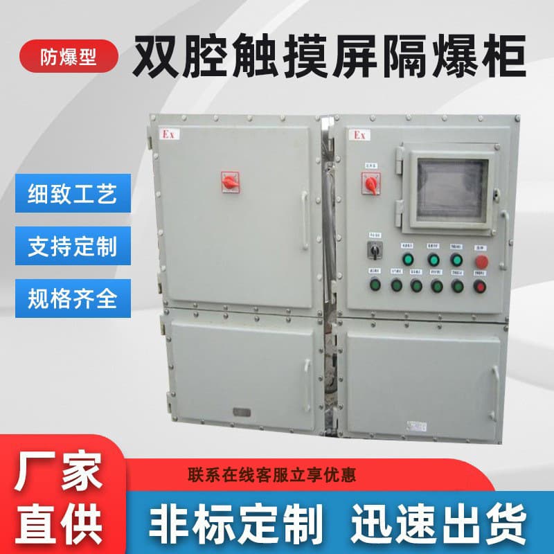 Touchscreen Electrical Control Cabinet, Junction Box, Explosion-proof Distribution Cabinet, Dual-chamber Flameproof Cabinet, PLC Stainless Steel Explosion-proof Box