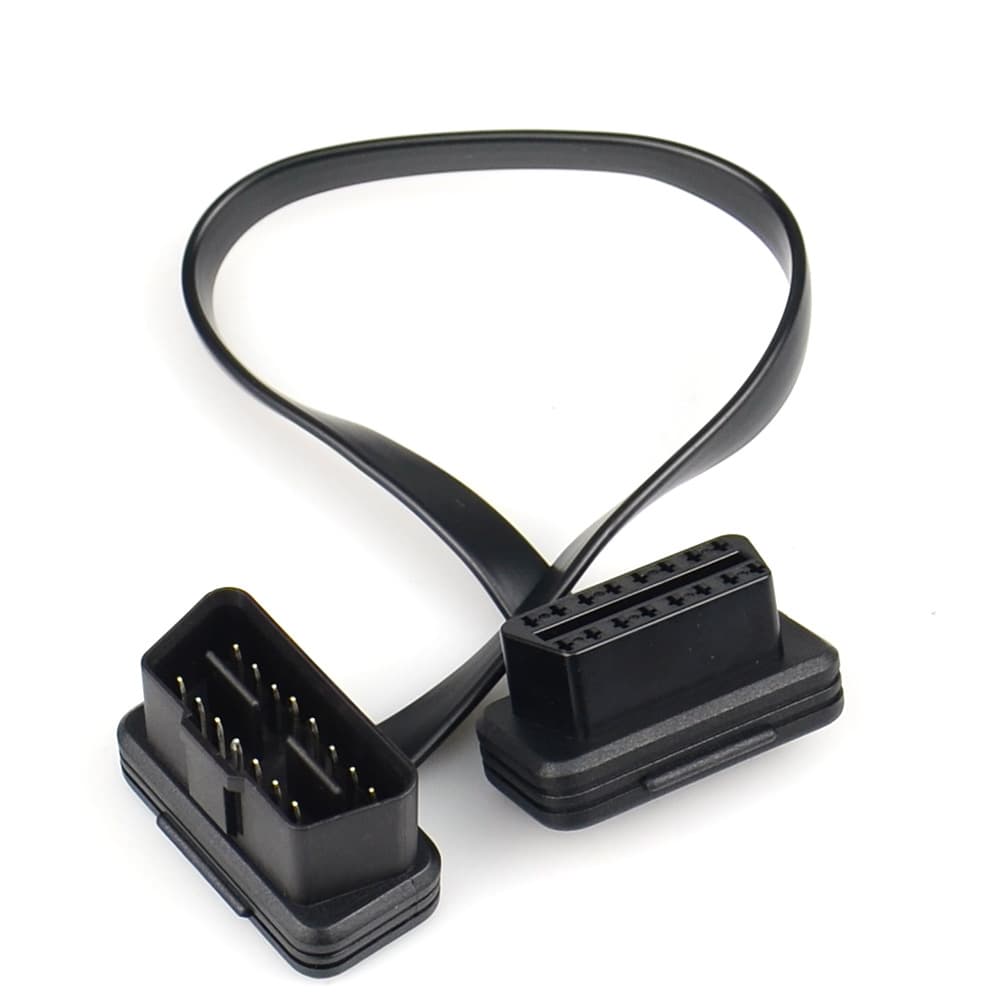 OBD2 extension cable flat cable 16Pin Male To Female Car OBD Extension Cable