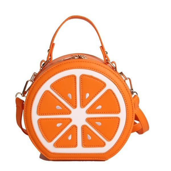Wholesale Niche Design Bags for Women, New Cross-Border Personalized Handbags for Girls, Cute and Creative Orange Crossbody Bags
