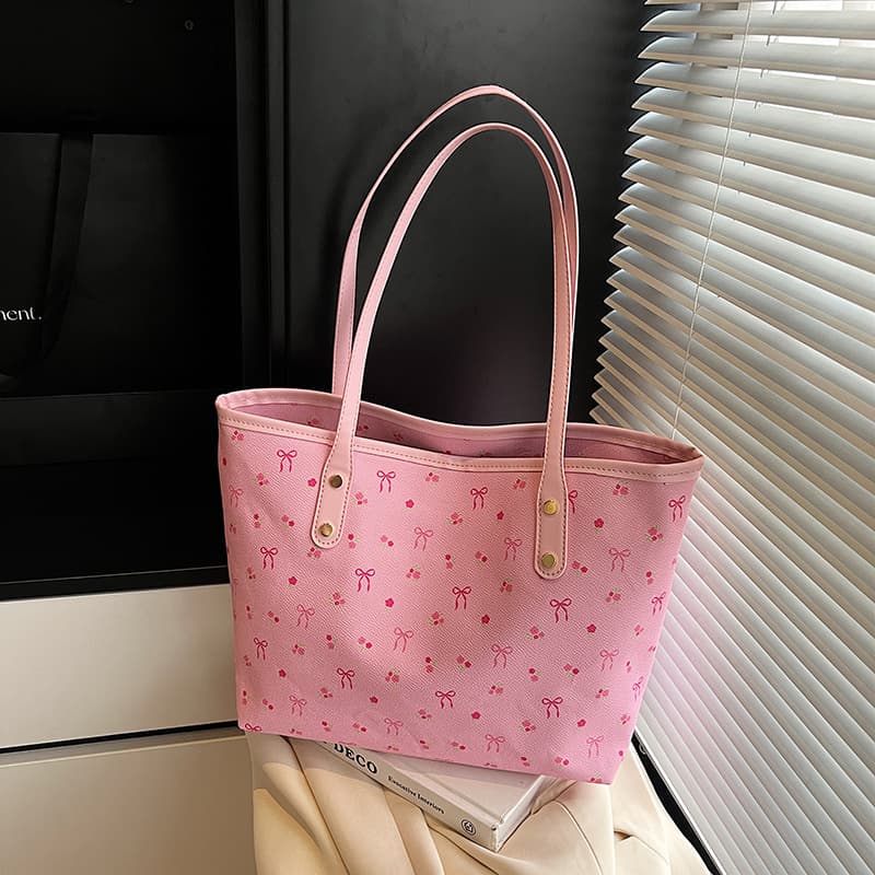 2026 New Fresh Sweet Printed Fashion Tote Large Capacity Commuter Shoulder Crossbody Bag for Women
