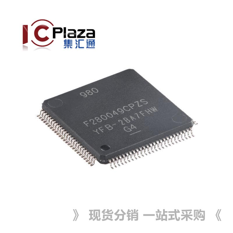 F280049CPZS LQFP-100 with 100MHz Frequency, FPU, TMU, 256KB Flash MCU