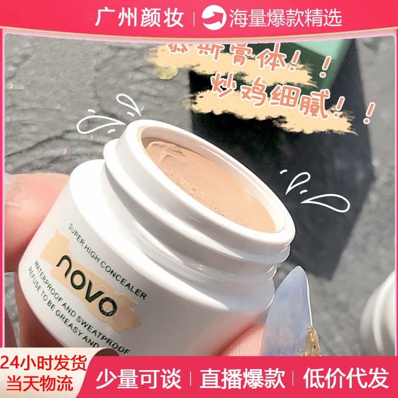 NOVO Concealer for Covering Spots, Acne Scars, Pimples, Dark Circles, Foundation Concealer, Natural and Smooth