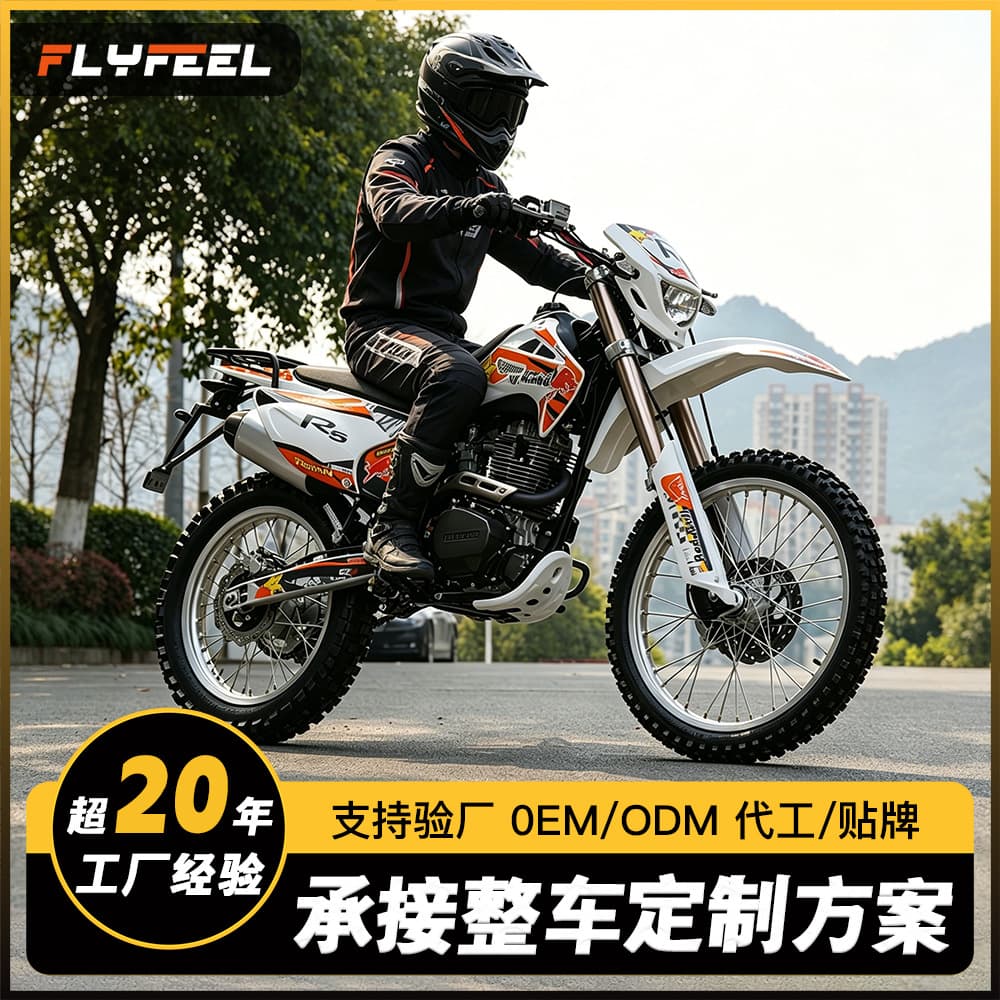 Export Version Water-Cooled 300cc Off-Road Motorcycle for Trail Climbing, Mountain Stunt, R8 Drift High-Speed Racing Motorcycle