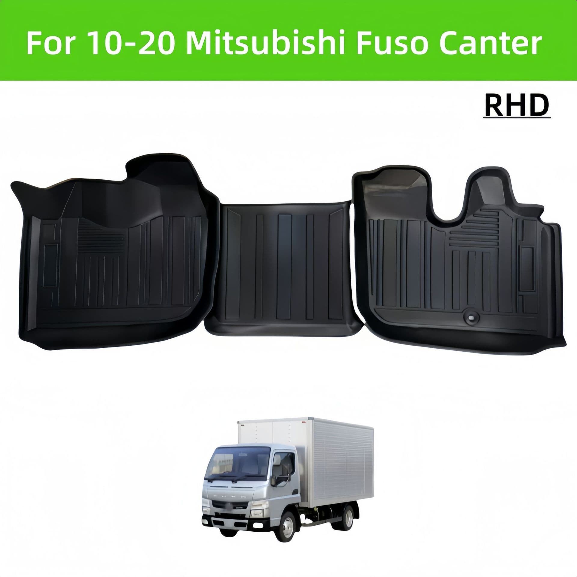 Waterproof TPE 3D Carpet Floor Mat for Fuso Canter RHD Non-Toxic Odorless Custom Fit Car Floor Mat Special Vehicle Dedicated