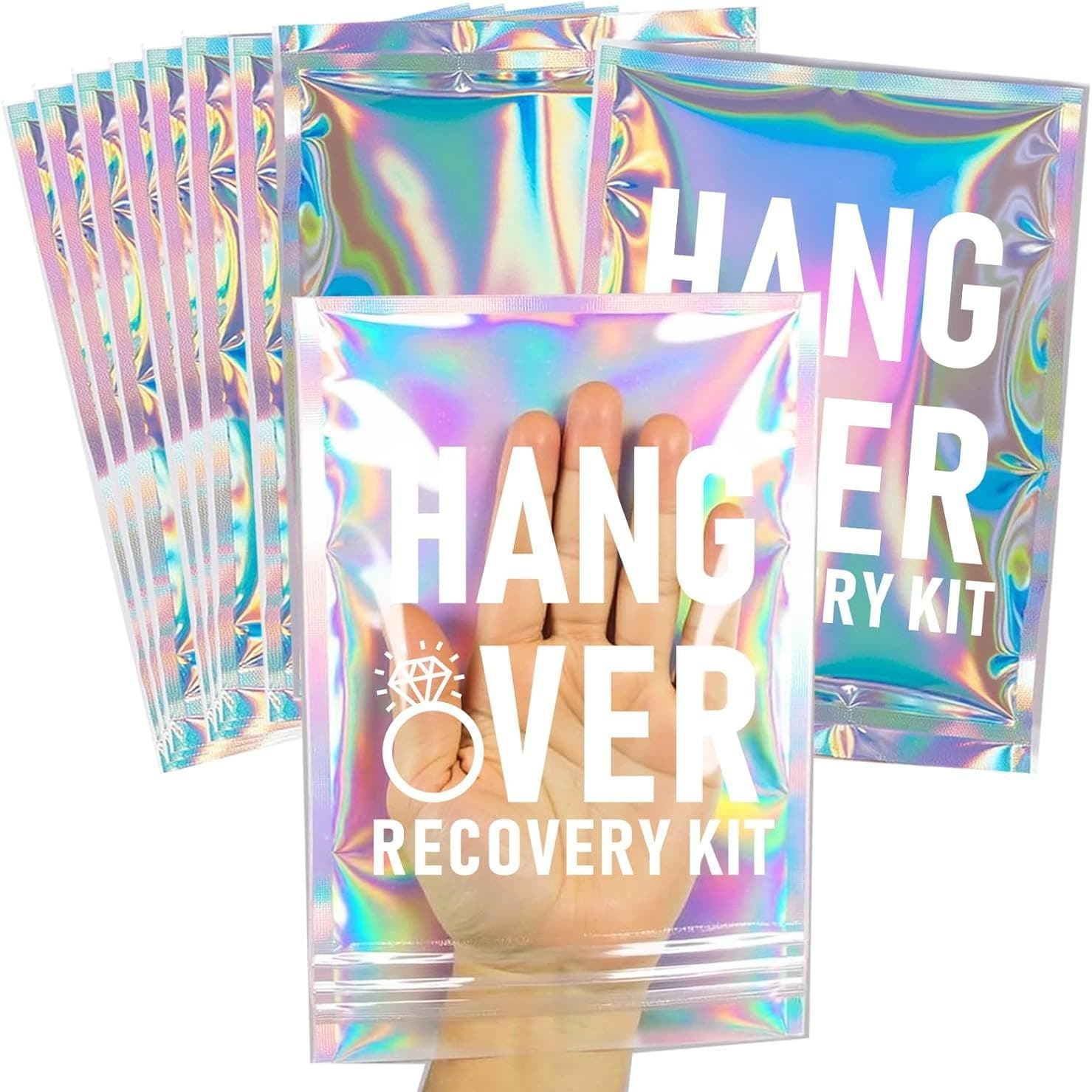 10 Pieces Bachelor Party Gift Bag Laser Hangover Gift Packaging Bag Wedding Birthday Party Packaging Supplies