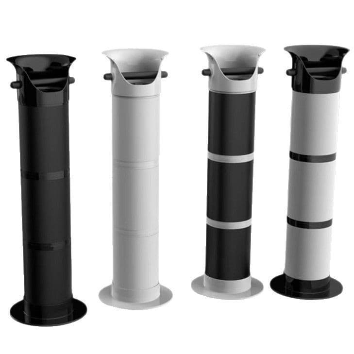 Commercial Large Capacity Coffee Grounds Bucket Tall Cylinder Coffee Machine Waste Box Vertical Long Shape Grounds Container for Bar Counter