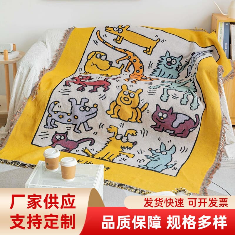 Wholesale Nordic Simple Style Sofa Cover, 3-4 Seater Sofa Slipcover, Universal Protective Throw Blanket for Home