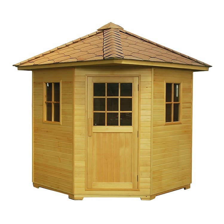 Frozen Sauna Outdoor Shower Combination