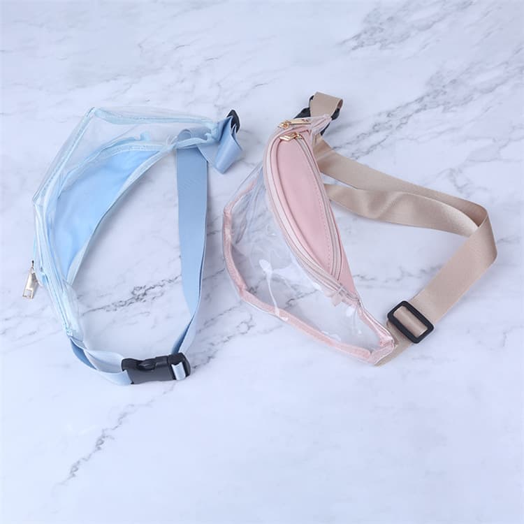 Men's and Women's Chest Bag Simple Sports Outdoor Beach Bag Small Bag Waist Bag PVC Fashion In Stock Wholesale Direct Supply