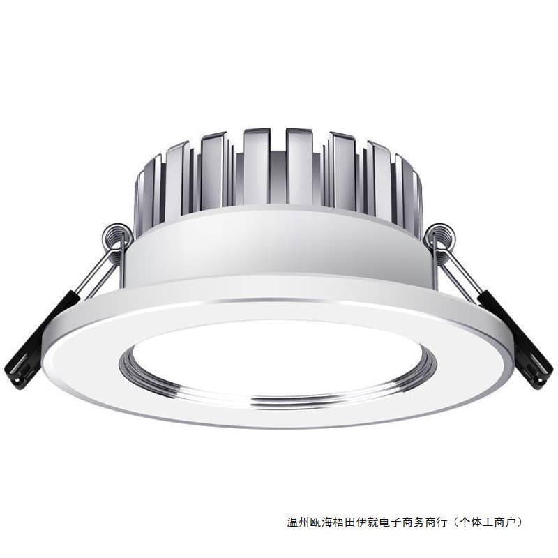 LED Recessed Downlight Spotlight Tri-Color Home Ceiling Light 7.5cm Cutout Living Room Ceiling Lamp Adjustable Eye Light