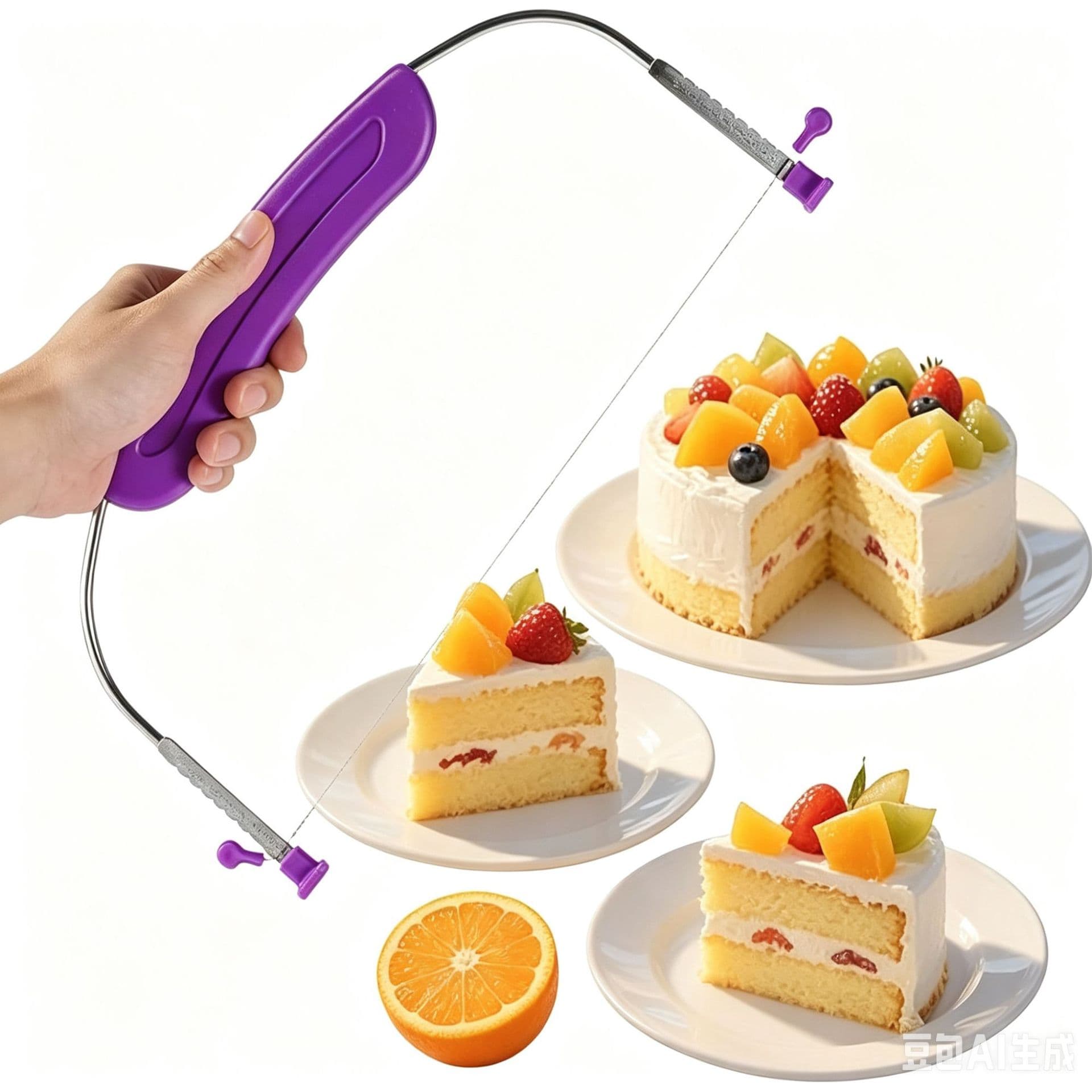 Spot cross-border stainless steel adjustable cake slicer cutter cake DIY baking layered cake saw