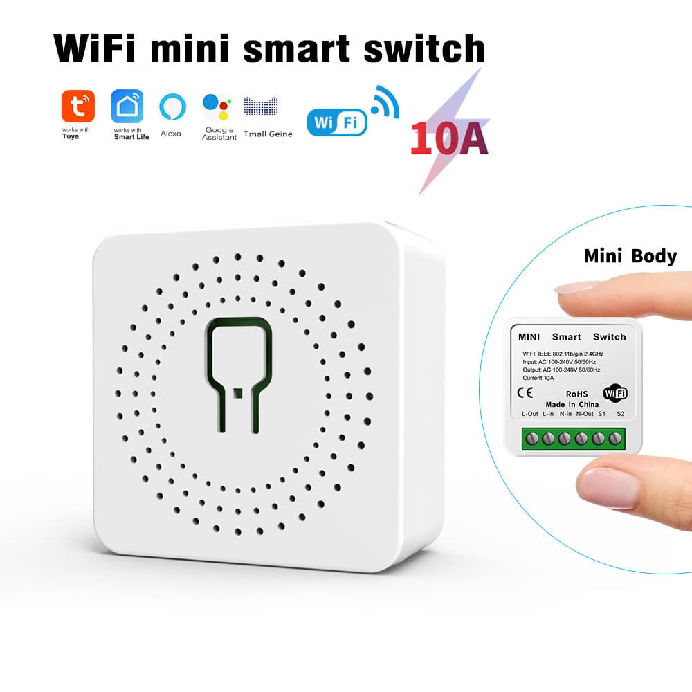 Mini switch Tuya WiFi switch mini modified concealed hidden intelligent voice APP control switch
