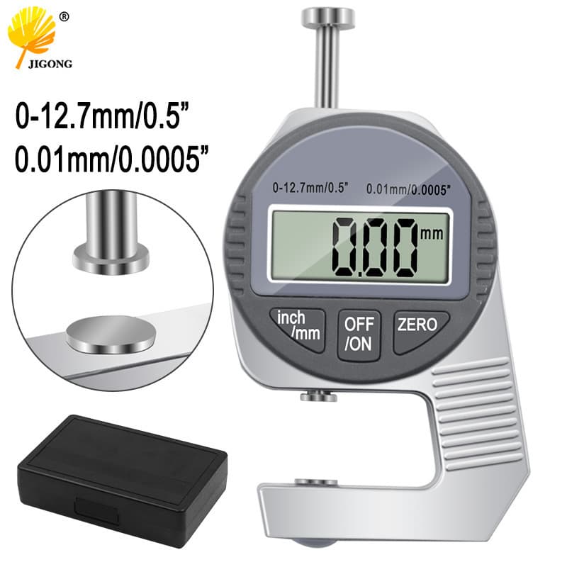 Digital Thickness Gauge 0-12.7mm, Mini Electronic Thickness Gauge, Pocket Thickness Measuring Tool