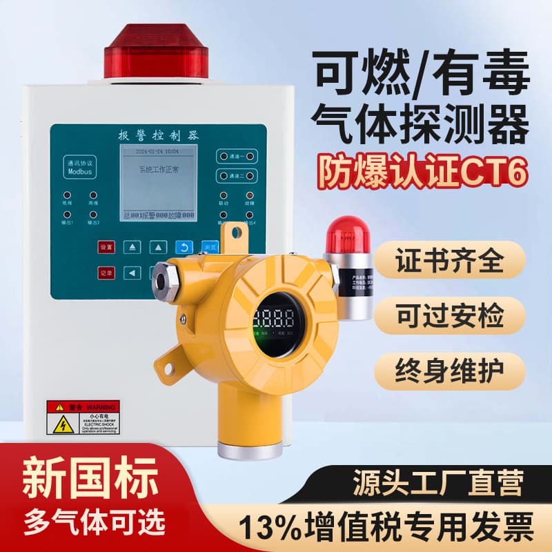 Combustible Gas Detection Alarm for Oxygen and Hydrogen Leak Detection, Hydrogen Sulfide, Alcohol, and Paint Concentration Tester