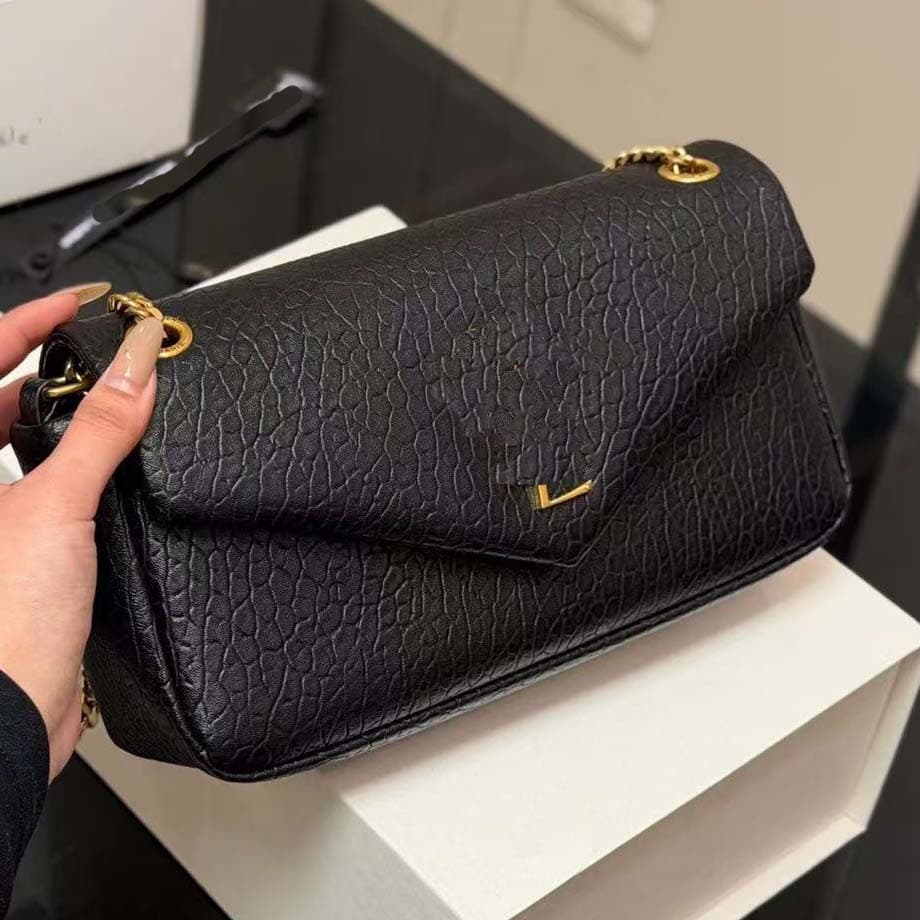 New Solid Color Chain Cloud Underarm Bag for Women, Versatile Shoulder Crossbody Bag, Trendy Women's Bags