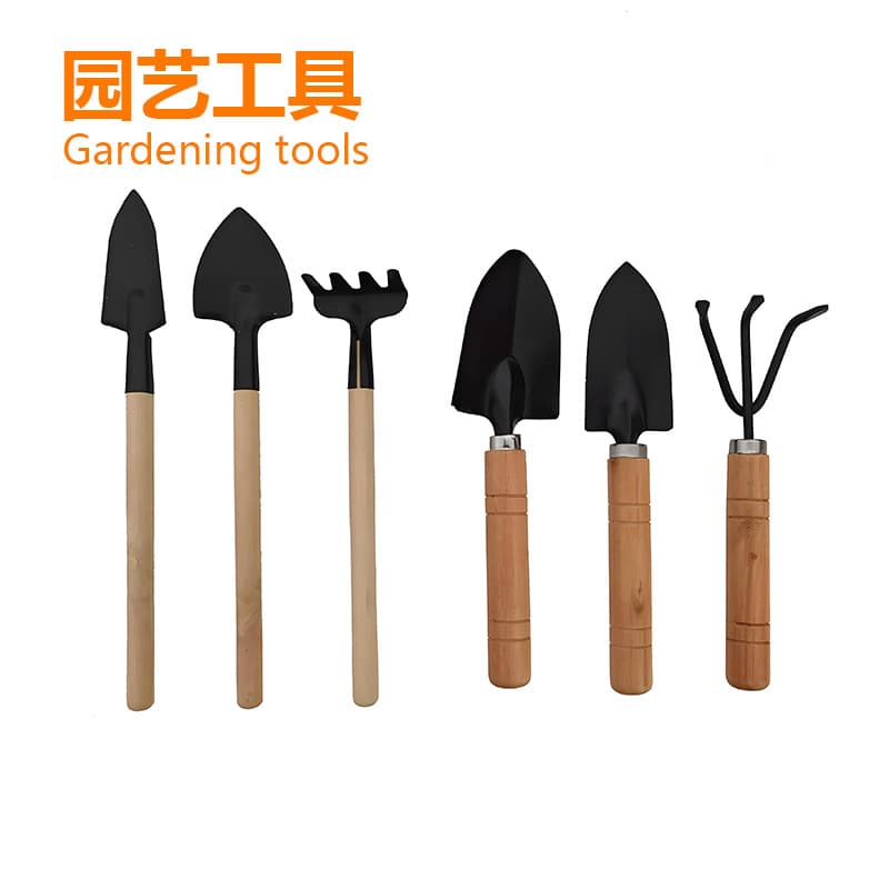 Cross-border flower planting tools, flower gardening, soil loosening flower shovel, potted flower planting tools, three-piece set, small shovel for home use