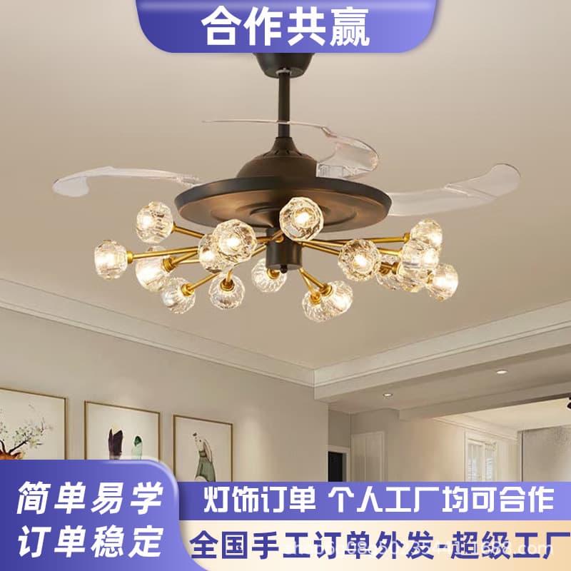 Handmade crafts outsourcing processing lighting assembly welding production home-based manual assembly processing order outsourcing recovery.
