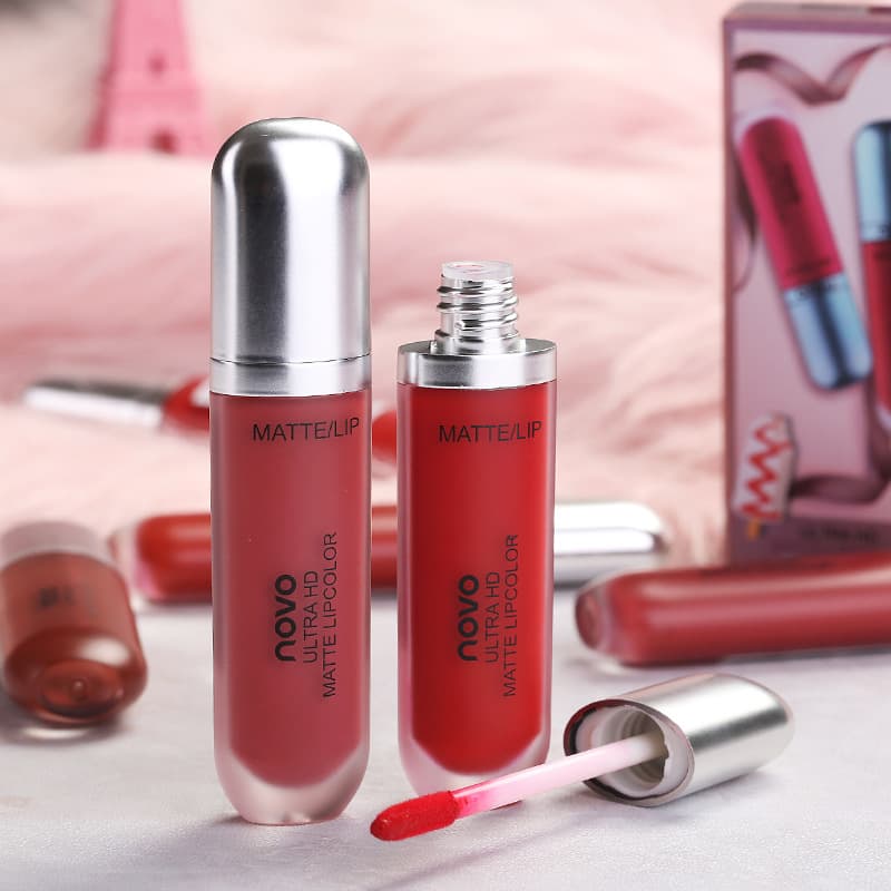 Makeup NOVO lip glaze velvet matte matte lip gloss lip gloss moisturizing and moisturizing female student beauty makeup milk tea color