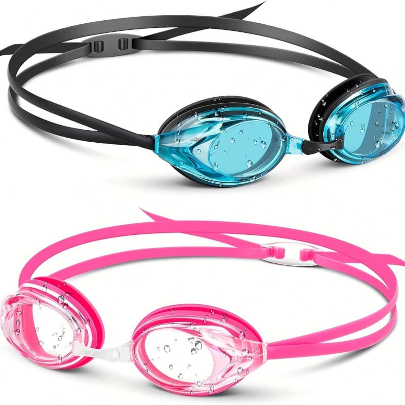 2026 New Cross-border Drop Shipping 1/2 Silicone Anti-fog Leak-proof Swimming Goggles (Cross-border