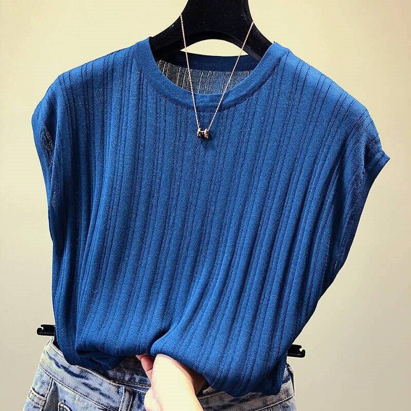 2025 Summer Loose Slim Fit Solid Short Sleeve T-Shirt for Women, Plus Size Knit Top Basic Shirt, Office Casual Style