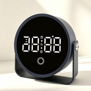 Cross-border High Appearance Plug-in Desktop Alarm Clock for Children and Students, Loud Small Desk Clock, Digital LED Electronic Clock