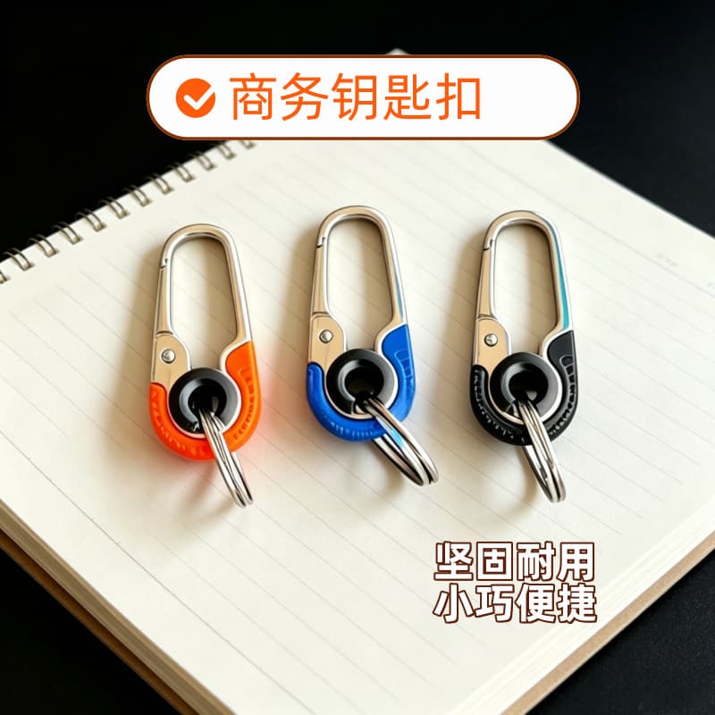 Car Keychain Metal Key Ring Key Holder Premium Cross-Border Hot Selling Keychain Amazon Waist Clip