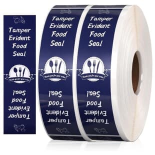 Waterproof, Oil-proof, Tamper-evident Takeout Stickers, Meal Box Seal Stickers, Beverage Seal Stickers, Milk Tea Seal Stickers