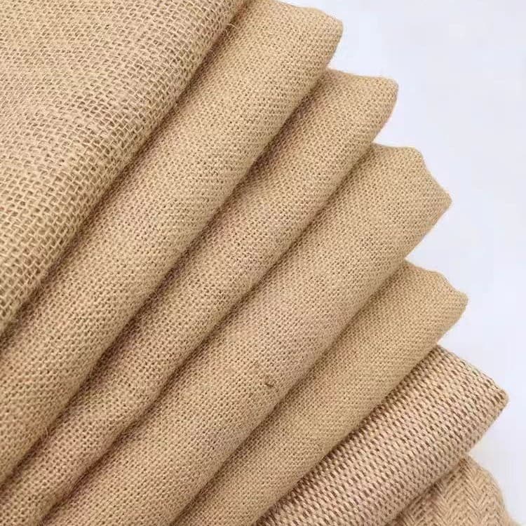 Thickened jute fabric, vintage decorative background cloth, DIY tablecloth, coarse cloth burlap sack, Chinese style fabric.