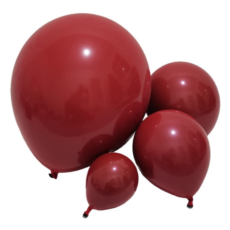 Wedding Balloons Garnet Red Double Layer Latex Balloons Wholesale Gemstone Red Decoration Wedding Wedding Room Marriage Decor