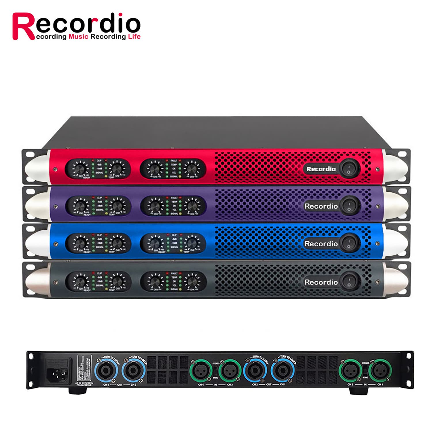 GAP-D2400 Home Digital Amplifier 4-Channel 1U High-Power Amplifier for Stage Performance and KTV