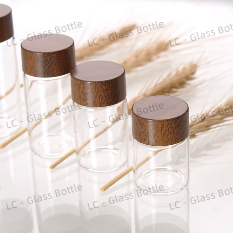 Factory Wholesale 17-22g Coffee Bean Portion Bottle 10ml Small Gold Bean Bottle Storage Clear Bottle Cross-Border Supply