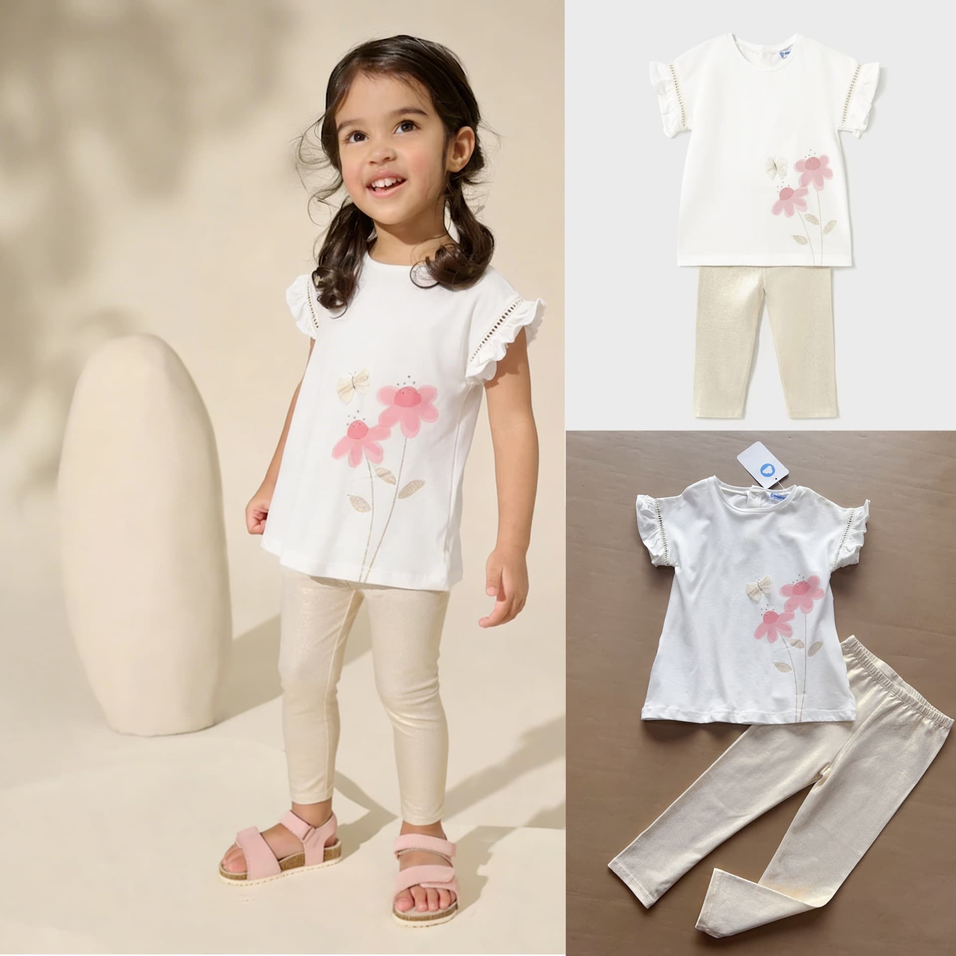Mayoral Baby t-shirt with leggings set