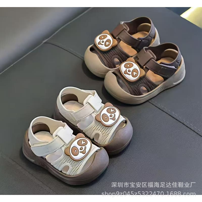 2025 Trending Soft Sole Baby First Walking Shoes with Toe Cap, Non-Slip Comfortable Toddler Sandals Factory Wholesale