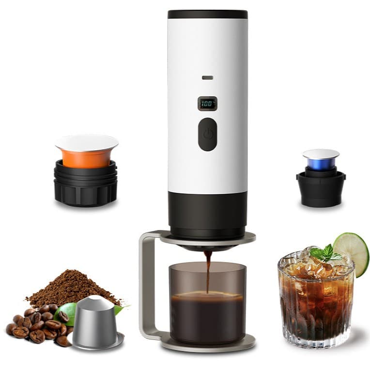 Cross-border Portable Capsule Coffee Machine, Italian Espresso Electric, Small Household, Heating Pump Pressure Coffee Maker